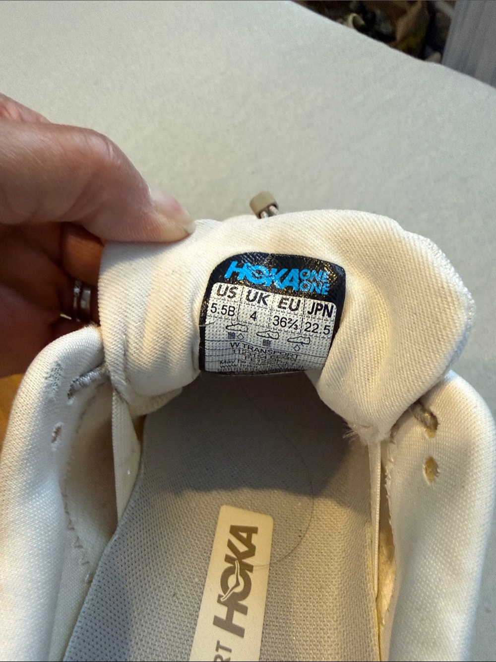 Hoka Women's Sneakers in Light Beige/Cream - Picture 13 of 13